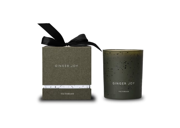 Bougie au gingembre personnalisable Victorian Vert 